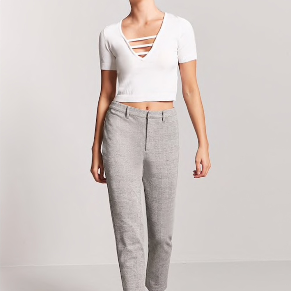 Caged sweater knit top F21